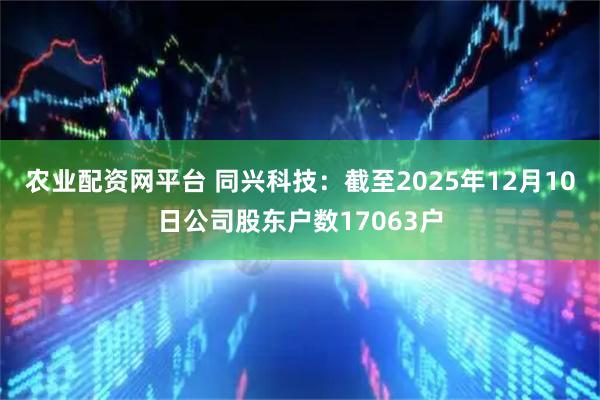 农业配资网平台 同兴科技：截至2025年12月10日公司股东户数17063户